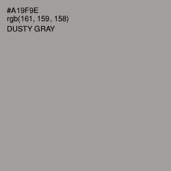 #A19F9E - Dusty Gray Color Image